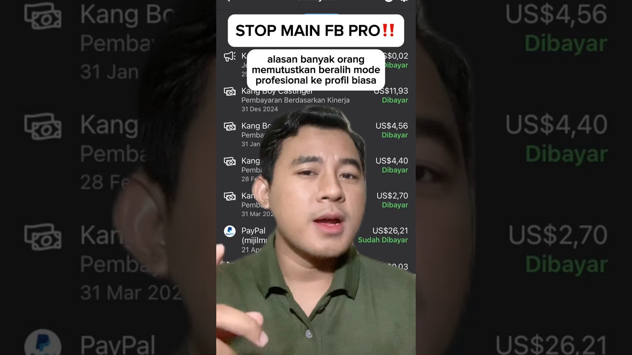 STOP MAIN FB PRO‼️ Penyebab banyak konten kreator pemula yang menonaktifkan akun FB Pro
