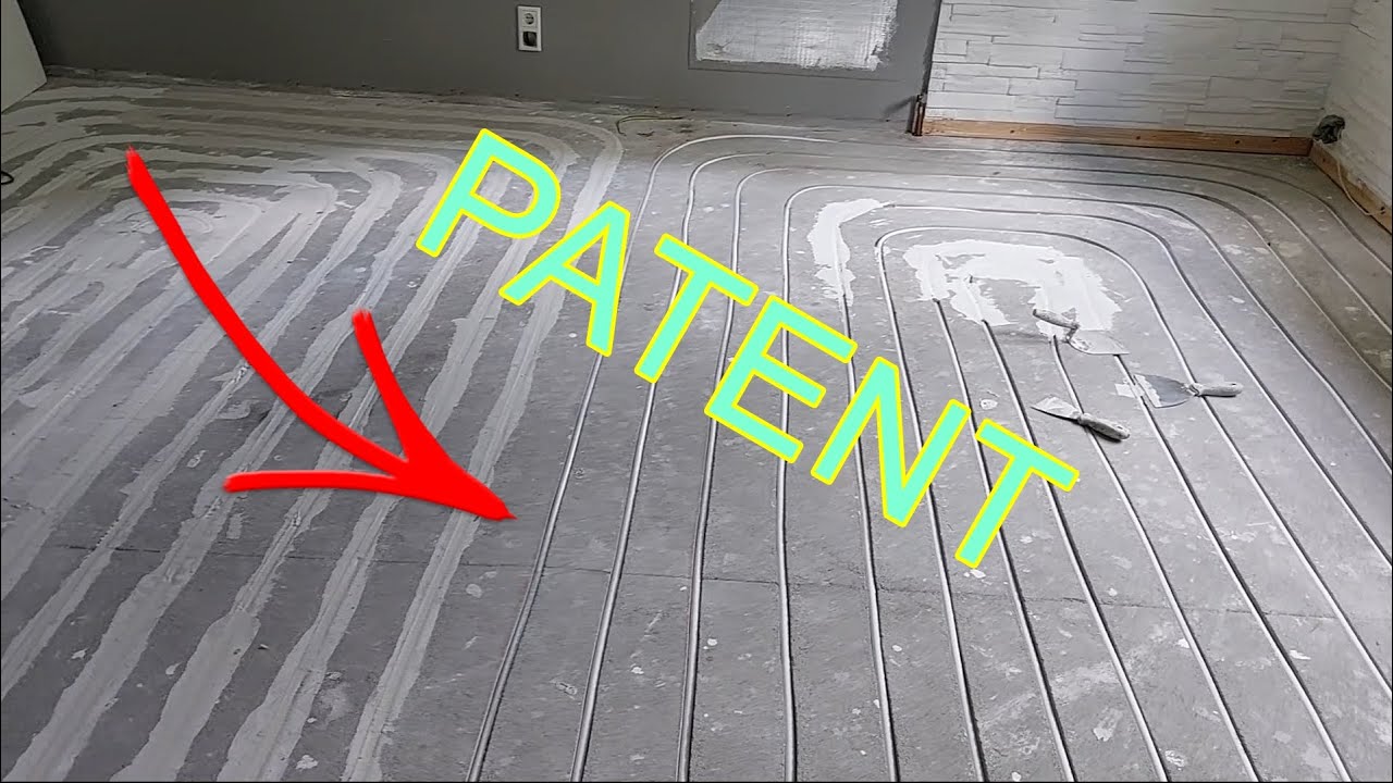 PATENT na szybkie zalanie ogrzewania podłogowego- frezowanie posadzki