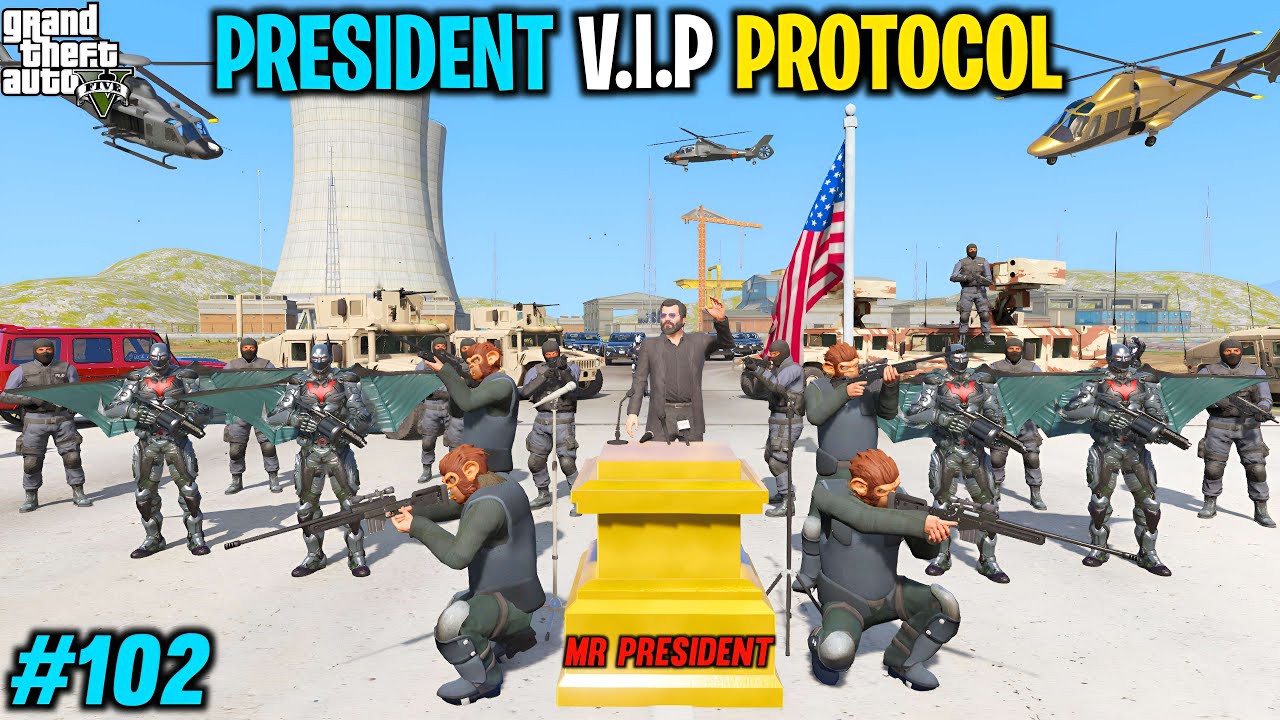 PRESIDENT MICHAEL VIP PROTOCOL | GTA V GAMEPLAY #102