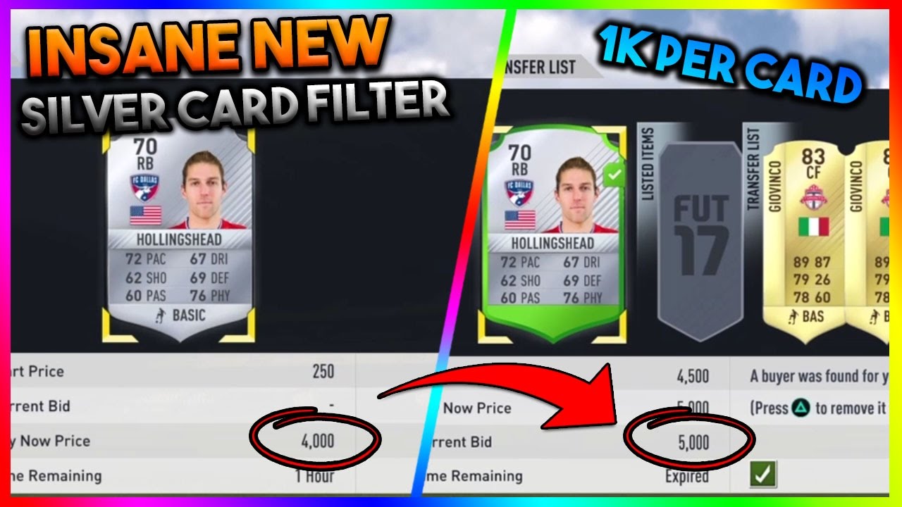 FIFA 17 | INSANE NEW SILVER SNIPING FILTER | MARQUEE MATCHUPS TRADING METHOD *HUGE PROFIT)