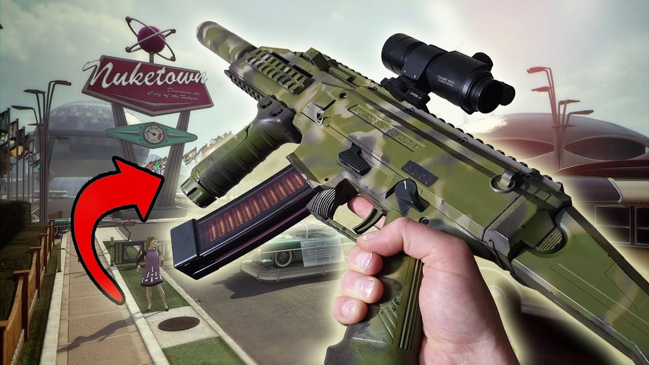 Scorpion Evo From Black Ops Wipes Out Enemy (Airsoft)
