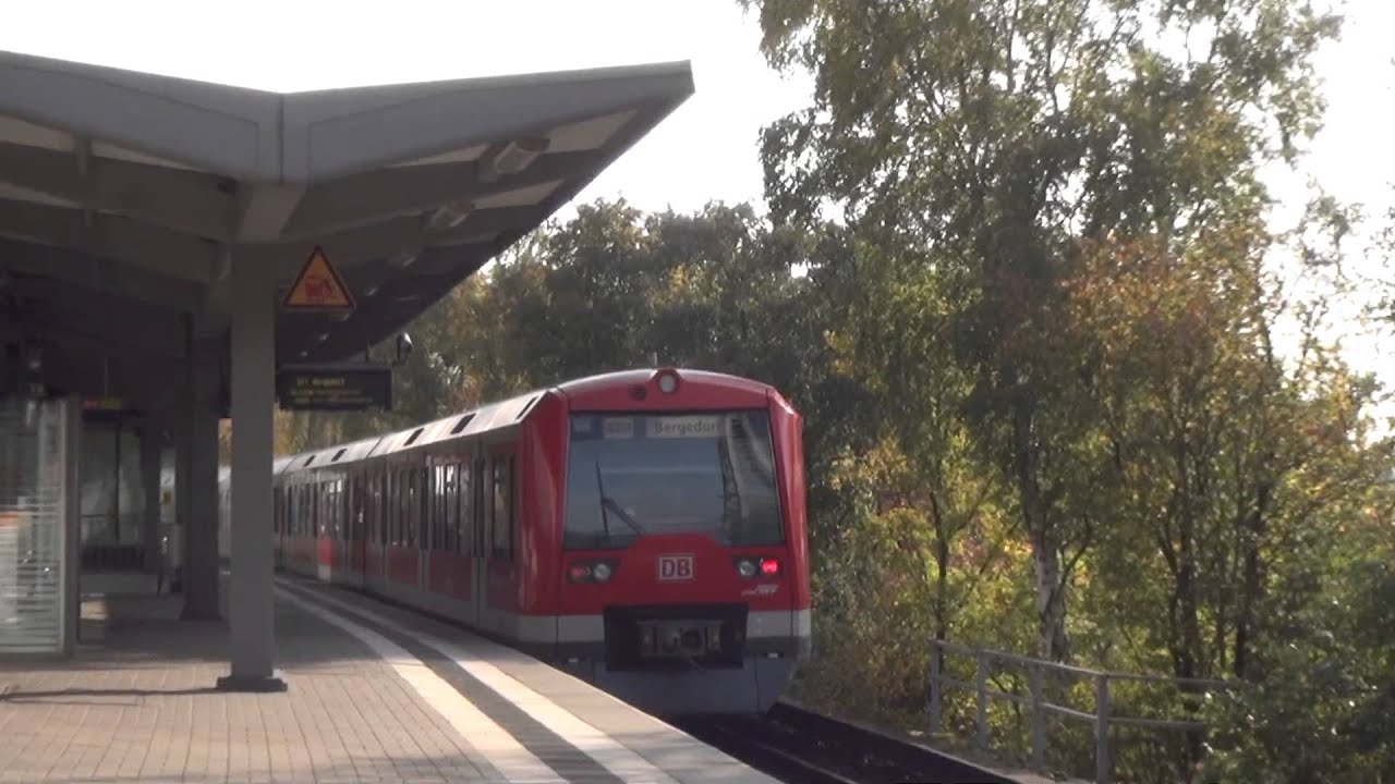 S-Bahn Hamburg Züge im Bahnhof Stellingen [1080p]