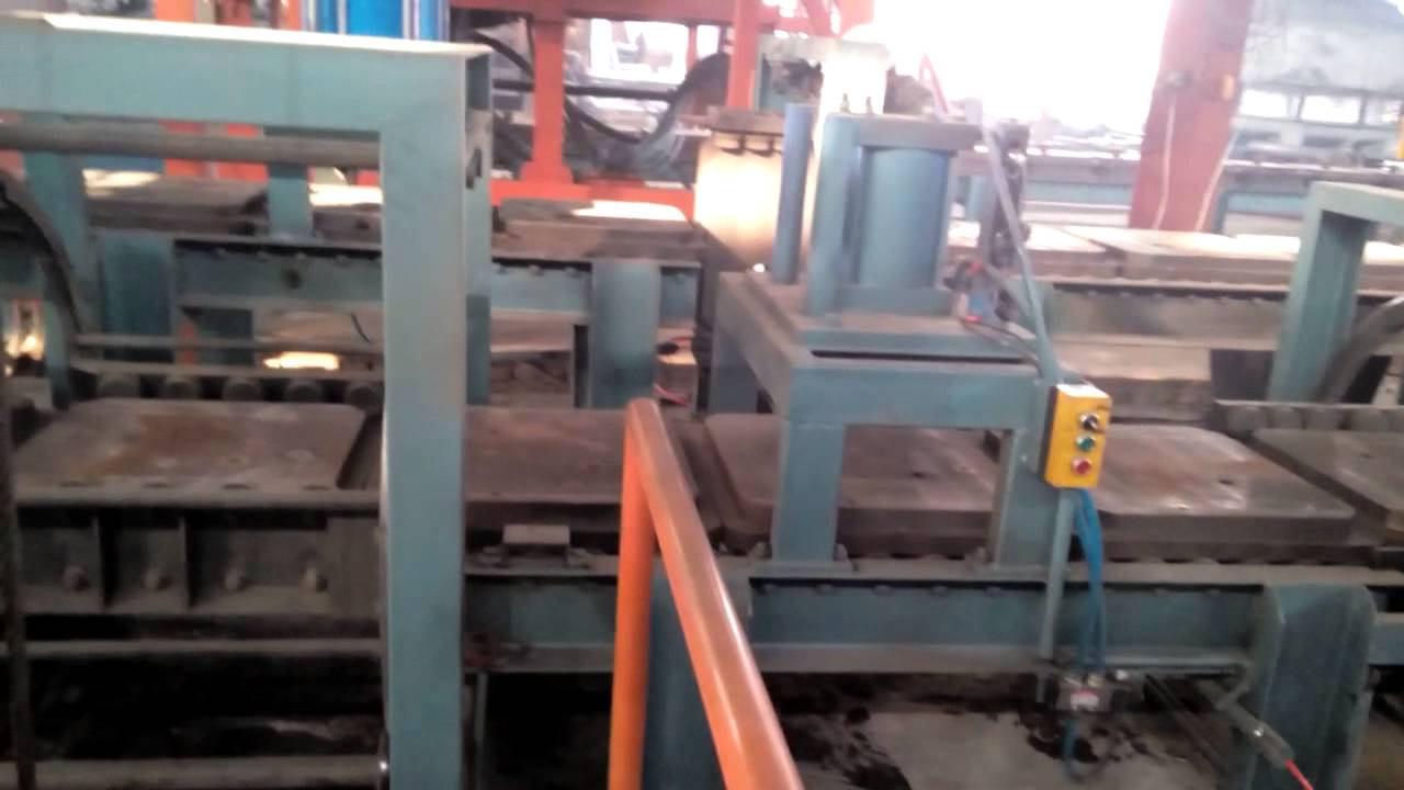 Automatic casting grinding steel ball metal mold production line the whole working system
