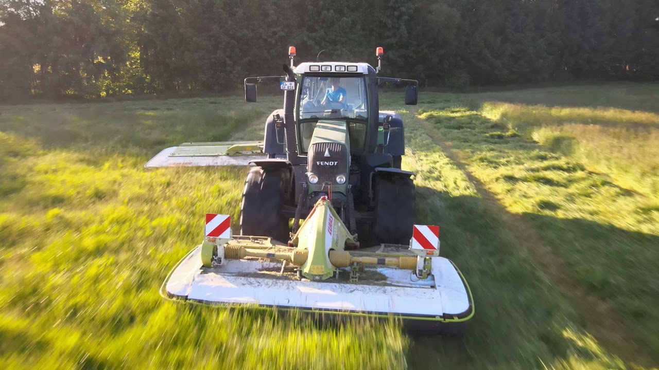 Gras Ernte und Rehkitz Rettung | mähen & häckseln | Ernte 2021 | Copterview