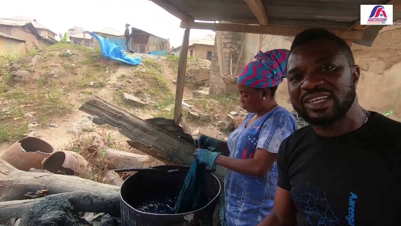 HOW TO MAKE ADIRE I TYE AND DYE DOCUMENTARY #TyeAndDye