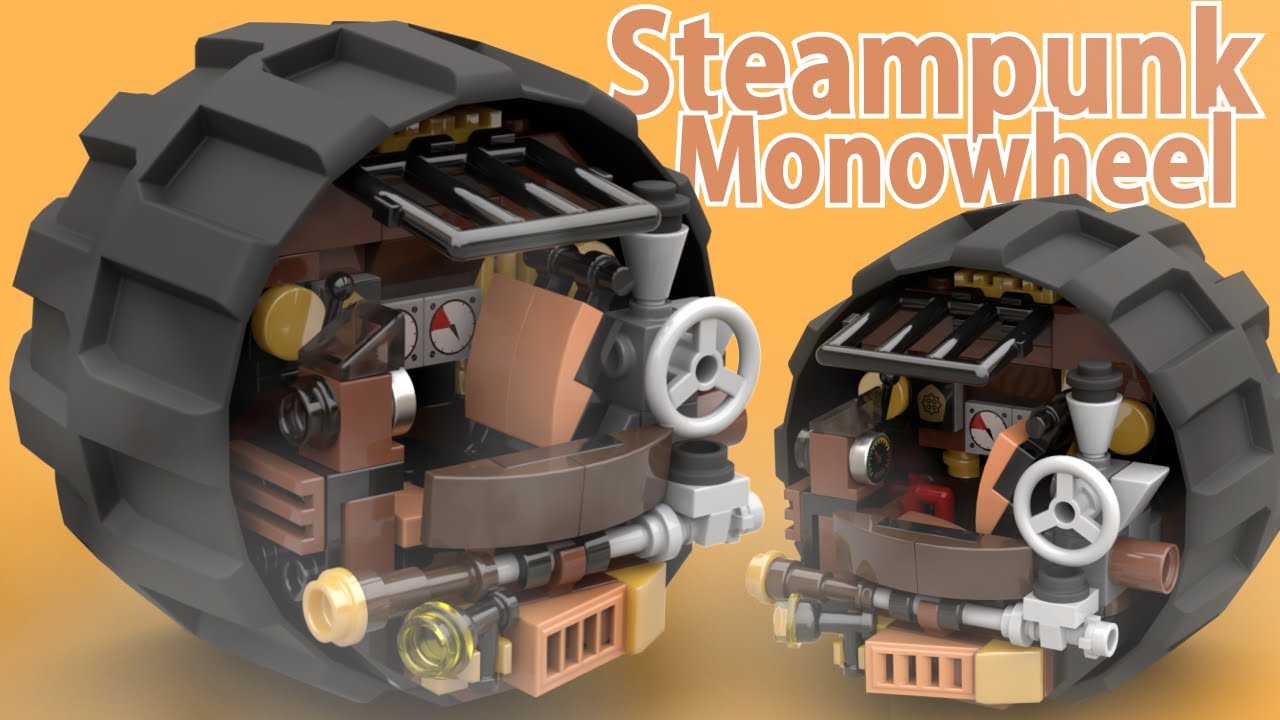 LEGO Steampunk Monowheel MOC ++ Free Instructions