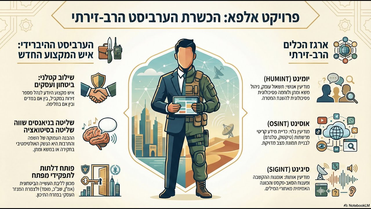 הסבר באנגלית על ההכשרה של מכללת אלפא שתהפוך אותך לערביסט רב-זירתי היברידי | ערבית מדוברת לקריירה.