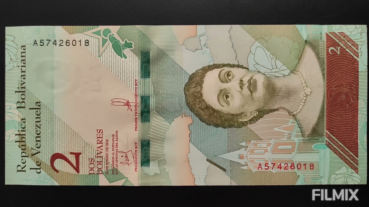 Venezuela🇻🇪 bank note 🌎2 Bolivares