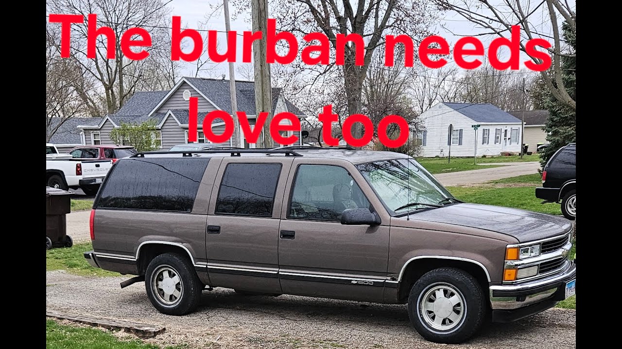 Working on the Suburban,,