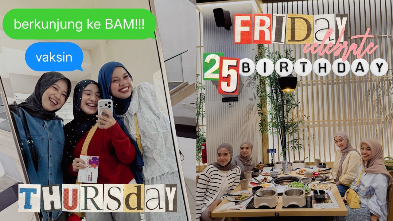 #VLOGROOMSINT 48: DELAYED BIRTHDAY CELEBRATION 🎂✨ | BERKUNJUNG KE BAM!!! #UNI #NIA #IAN #AINUN
