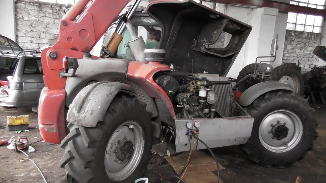 MANITOU MT932 установка кондиционера.