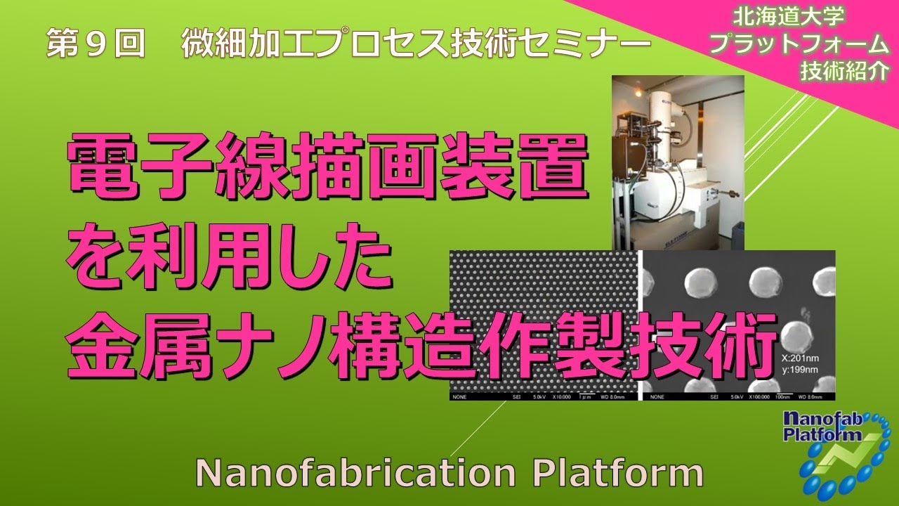 「電子線描画装置を利用した金属ナノ構造作製技術」