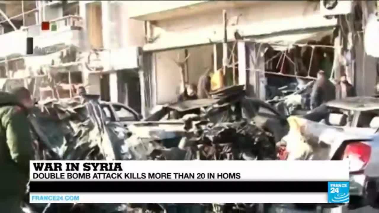 Syria: double bomb attack kills more than 20 people in Homs