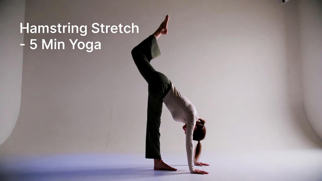 5-Minute Hamstring Yoga | Deep Leg Stretch for Flexibility & Injury Prevention