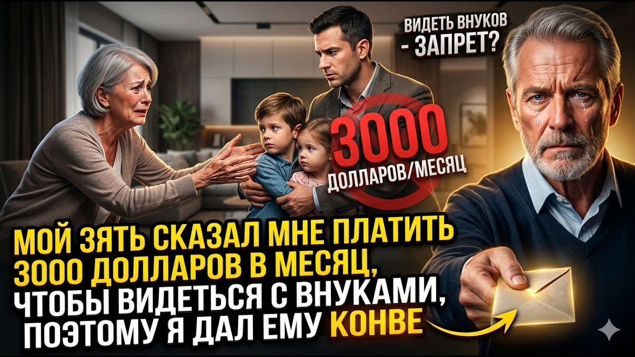 Мой зять сказал мне платить 3000 долларов в месяц, чтобы видеться с внуками, поэтому я дал ему конве