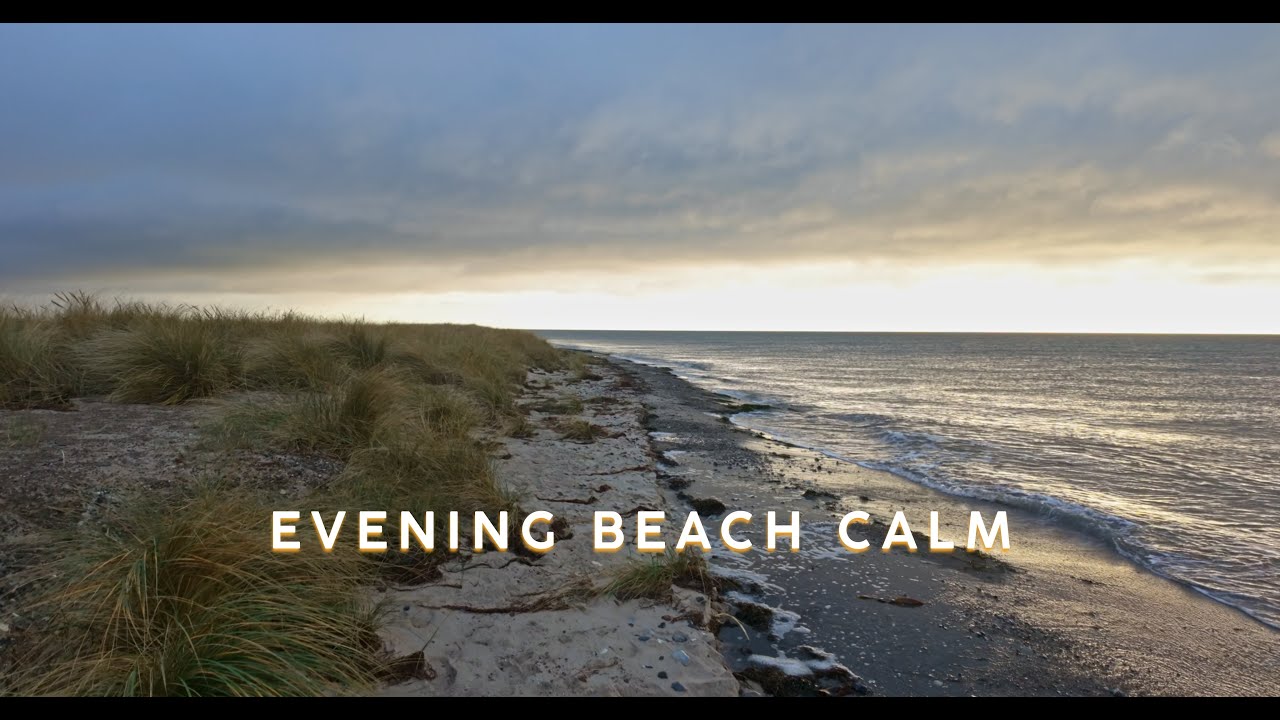 Quiet Lolland Beach Walk at Dusk | Part 4 | Nature Sounds | Mindful Walk