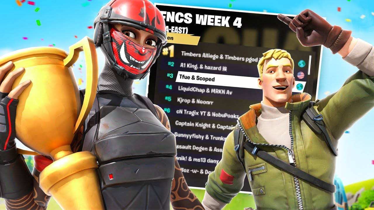 How Me & Tfue Got 3rd Place in FNCS Week 4 (Opens) | Scoped & Tfue Duo Highlights