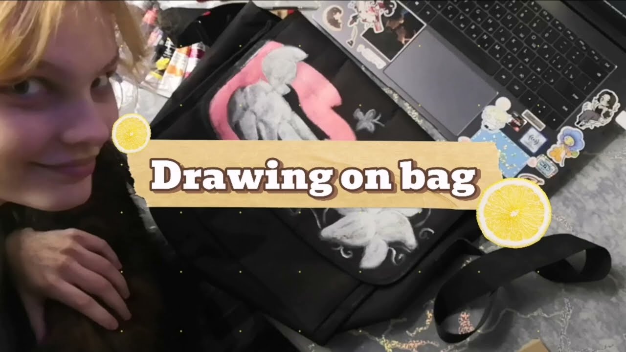 Preview to the big video. Draw on the bag.