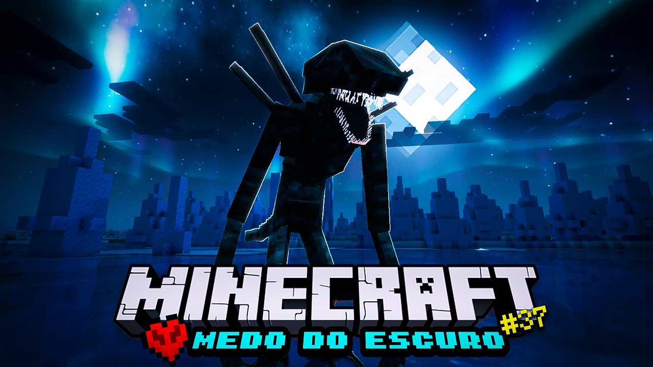 XENOMORFO A CRIATURA DE OUTRO MUNDO!! - MINECRAFT HARDCORE - Medo do Escuro #37