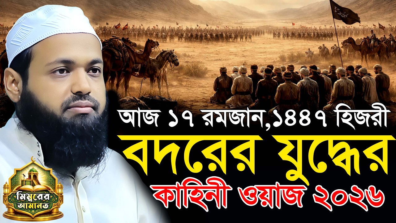 বদরের যুদ্ধের ইতিহাস ওয়াজ আরিফ বিন হাবিব  l arif bin habib new waz 2026 l নতুন ওয়াজ ২০২৬ l new waz