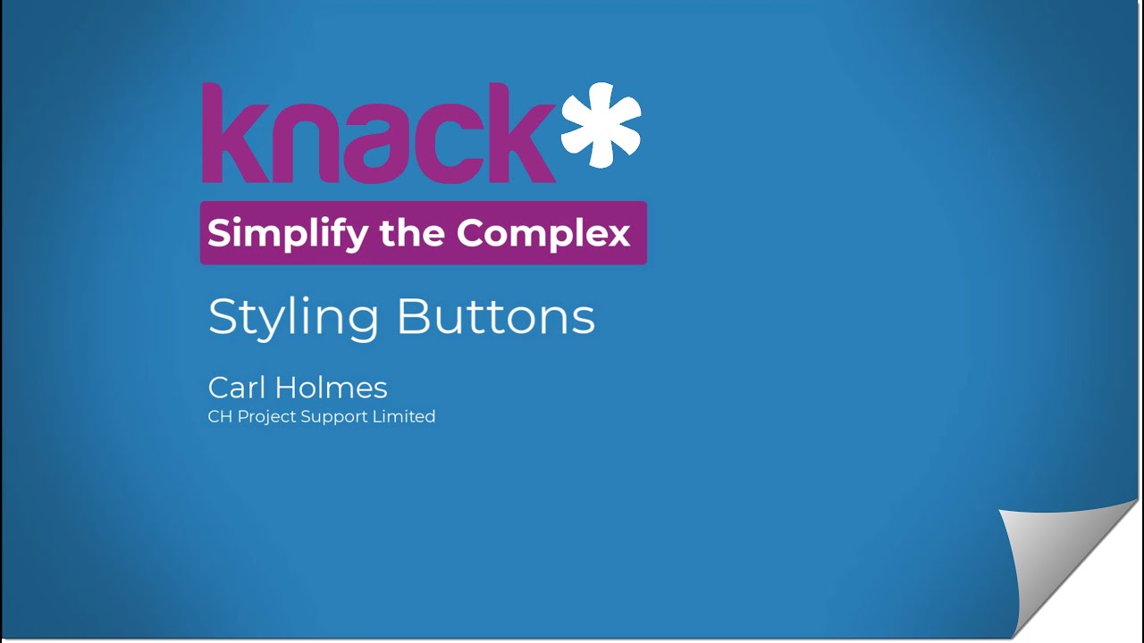 Styling Buttons - Knack Database