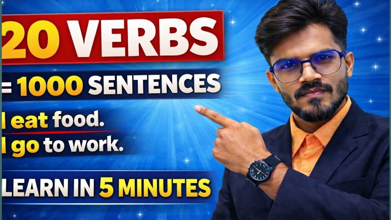 Day 3 – Verbs | 60 Days Spoken English Course | English with Abhishek