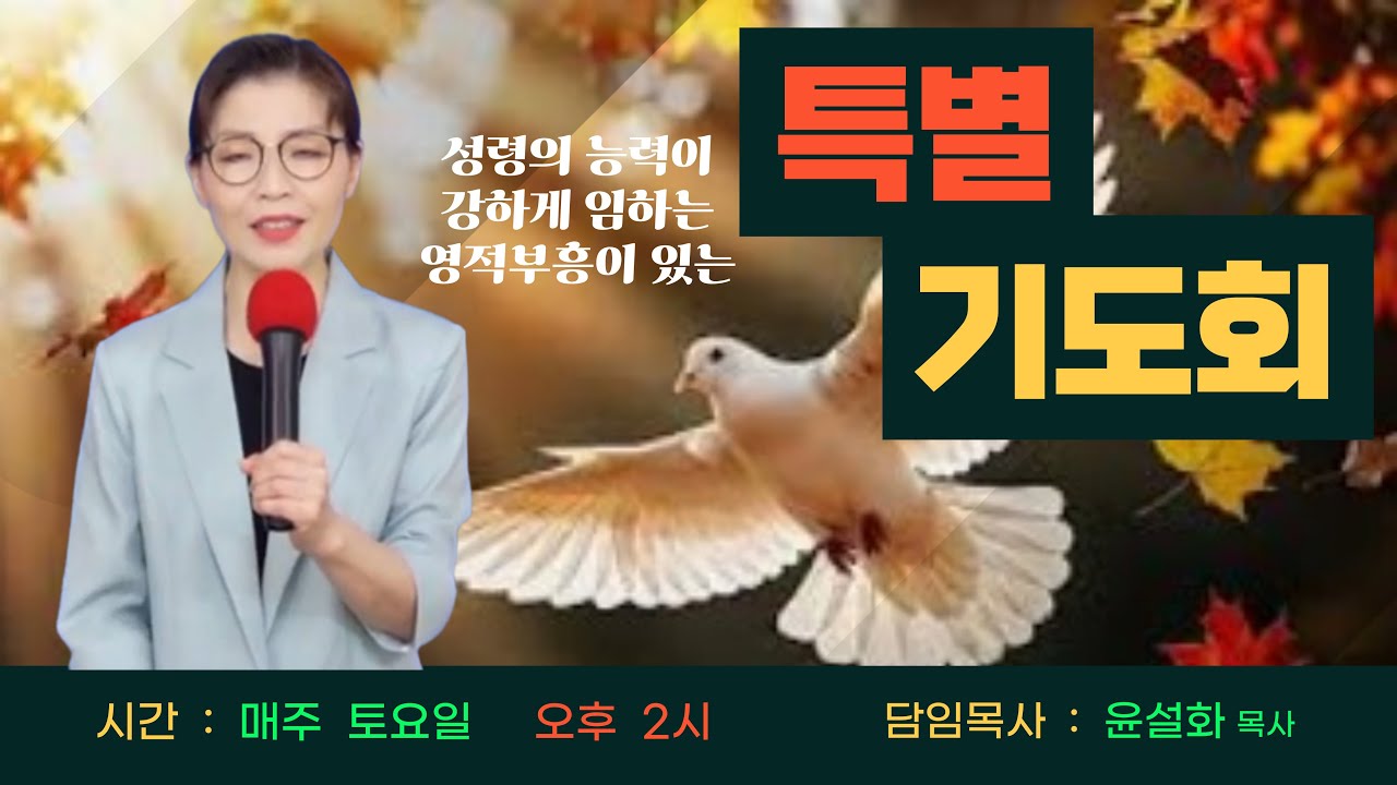 [신성교회] : "복, 회개"(시 32편)/토요특별기도회/윤설화목사
