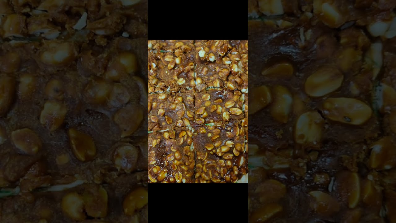 Goudh or mong phalli chikki most healthy and nutritious in every bite quick and easy to make 🤤