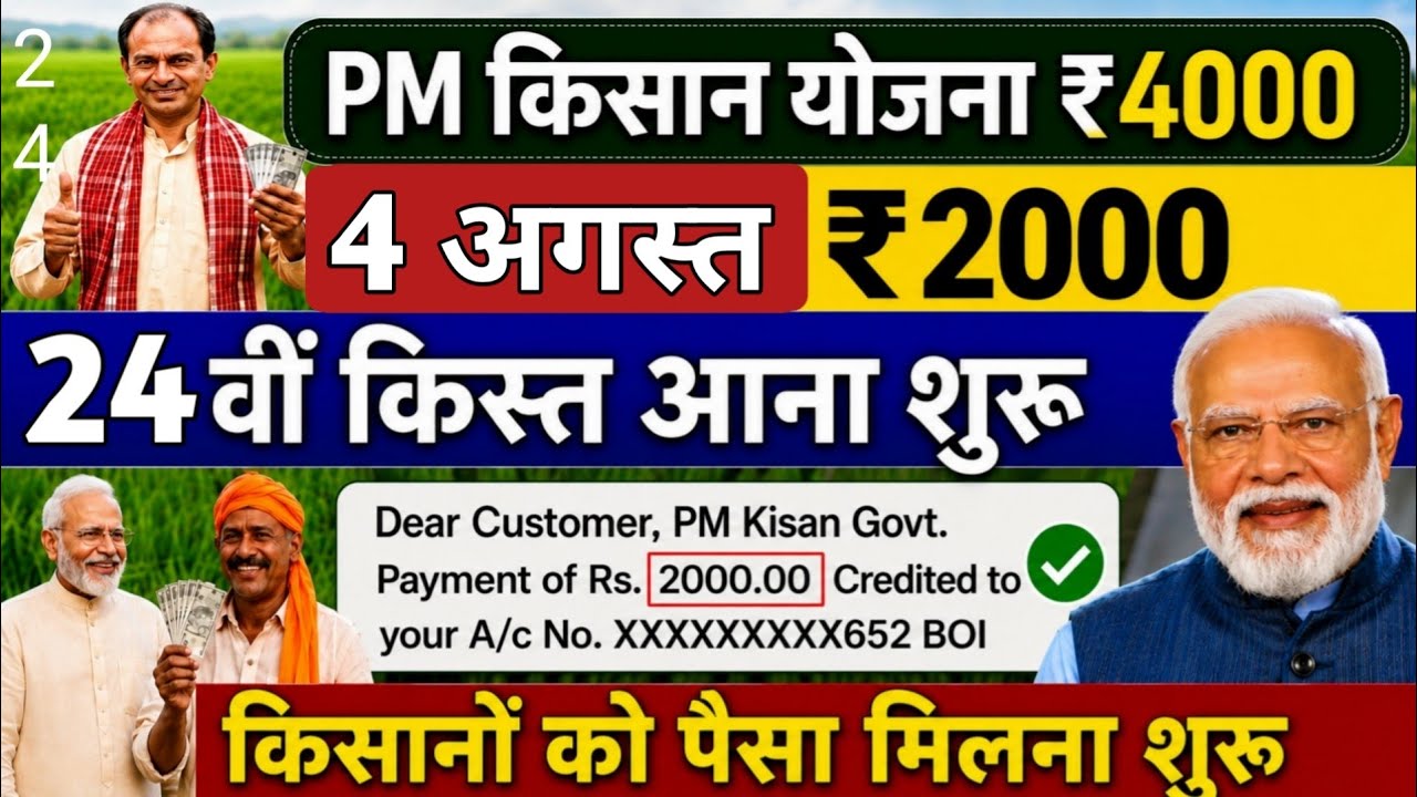 PM Kisan 24rd Installment Date 2026 Official Update | पीएम किसान 23वीं किस्त इस दिन आएगी | PM Kisan