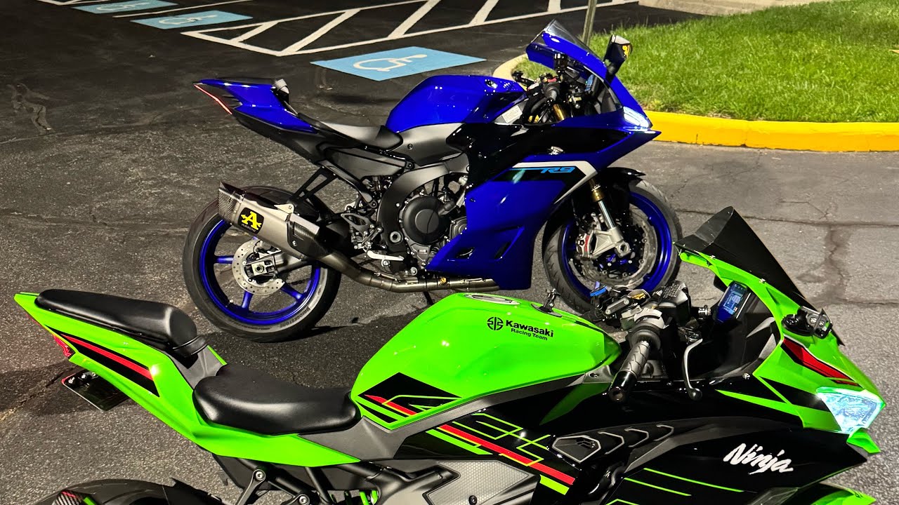 Yamaha R9 First EVER Full Arrow Titanium competition evo exhaust First Start!!