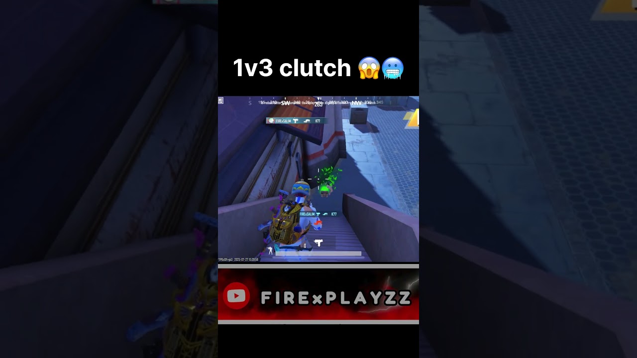 1v3 clutch 💀 #gaming #pubg  #pubgmobile #shortsfeed #shortlive #shorts #varticallive #lyunaff #ff