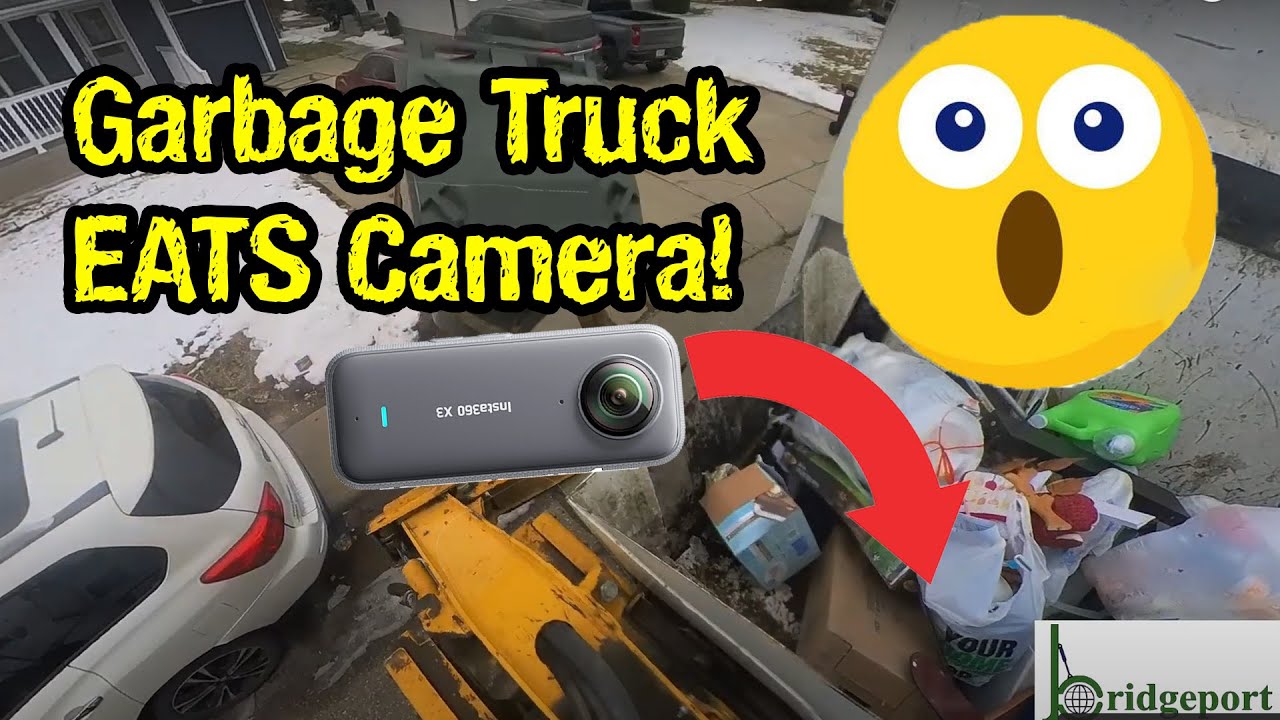 Garbage Truck Eats Camera!