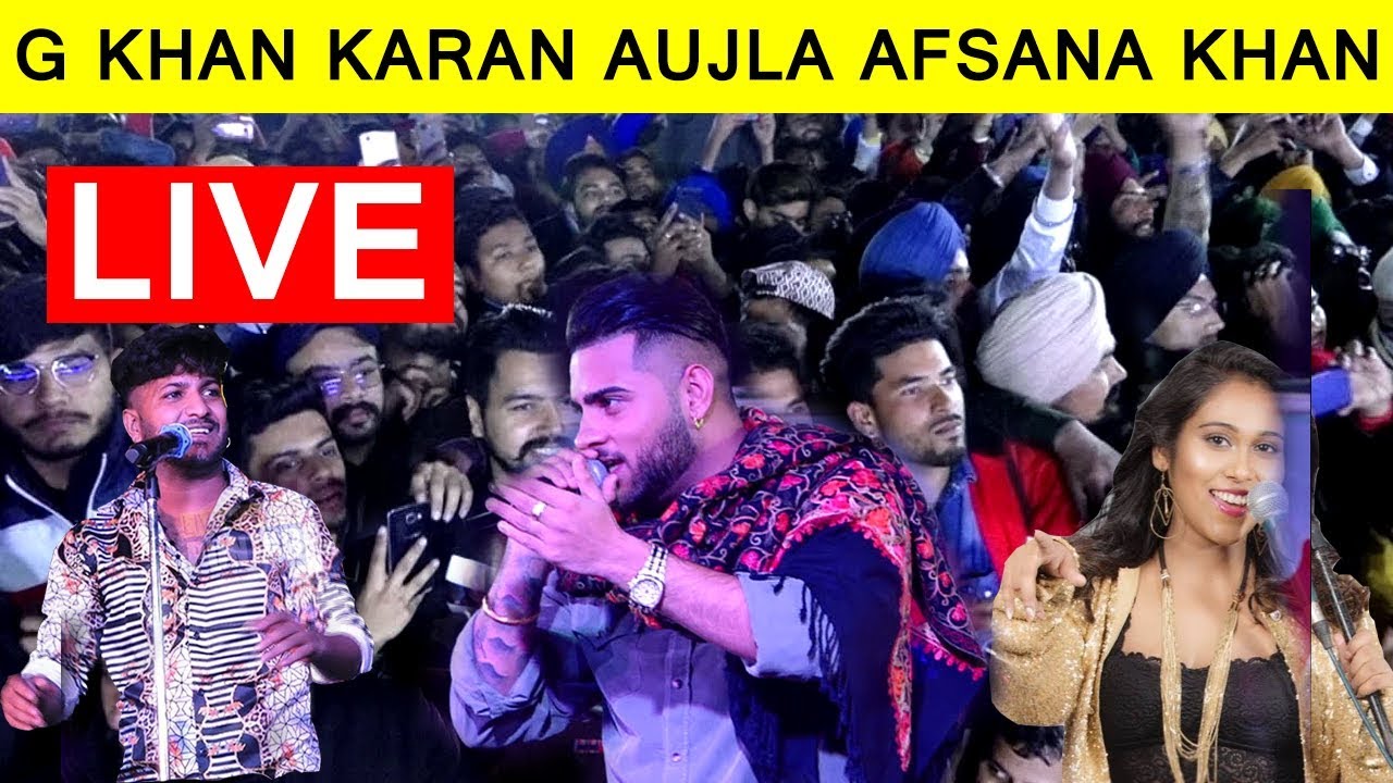 🔴 ( LIVE ) G Khan - Karan Aujla - Afsana Khan - Gagan Kokri - Sippy Gill - ballomajra