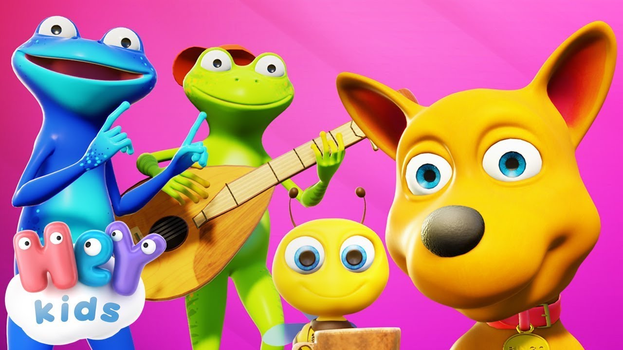 Küçük Kurbağalar şarkısı 🐸 Vrak vrak diri diri dam 🐸 Bebek Şarkıları - HeyKids