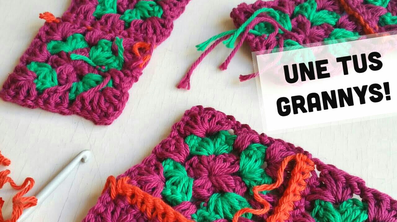 Cómo unir cuadrados (Granny Squares) paso a paso