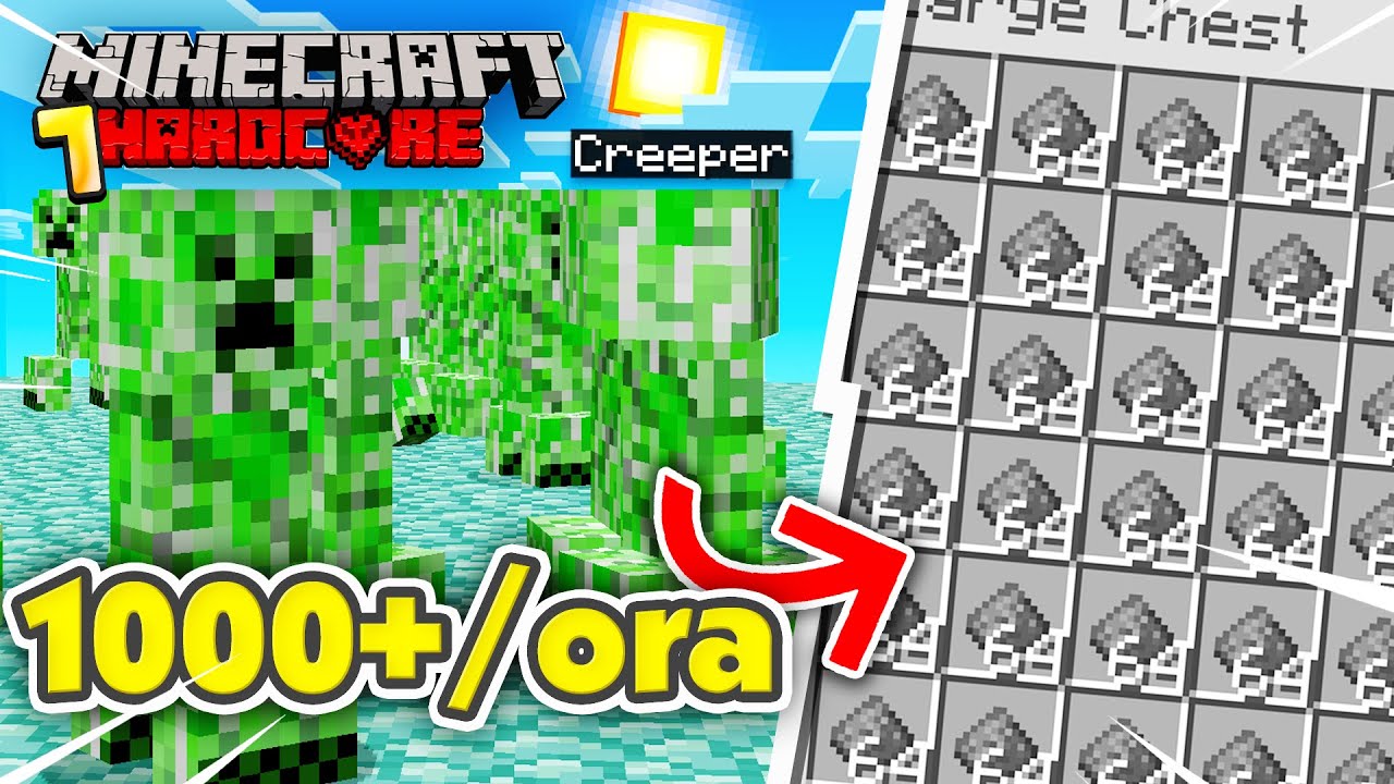 Am Construit Cea Mai Buna FERMA de CREEPERI pe Minecraft Hardcore 1.20!