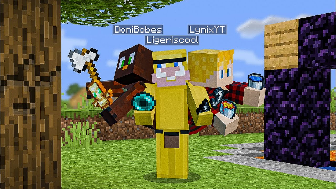 3 Idiots Control 1 Player in Minecraft