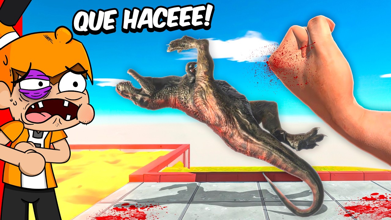 PUÑO GIGANTE CONTRA ANIMALES SALVAJES #2 💥 | Palmita reacciona Simulador de batalla Animal