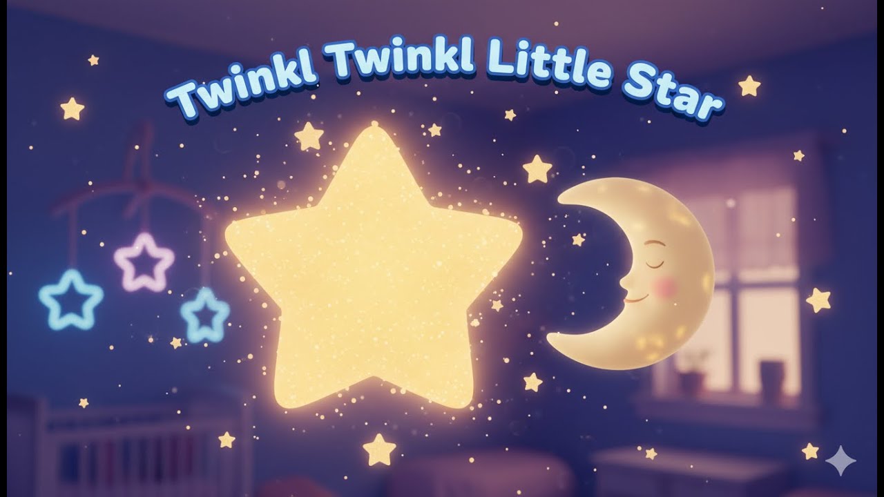 ⭐ Twinkle Twinkle Little Star 🌙 Nursery Rhyme for Kids