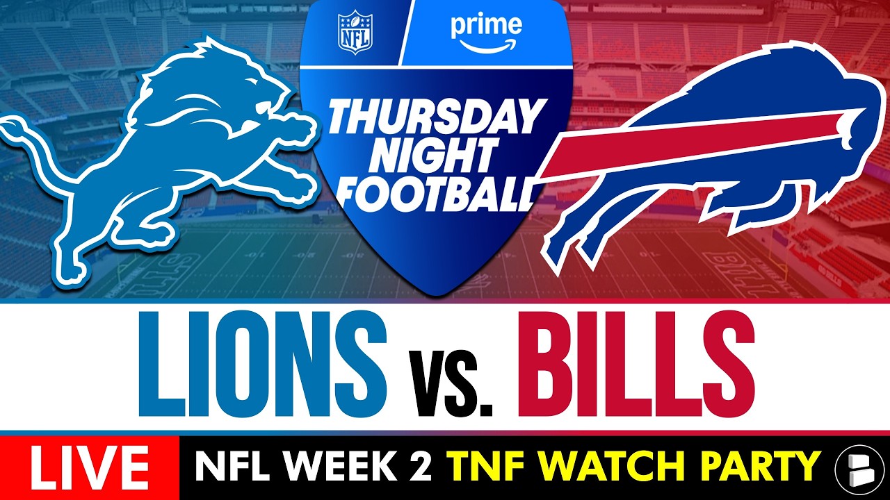 NFL Thursday Night Football LIVE: Lions vs. Bills Stream, Free TNF Watch Party On Amazon Prime