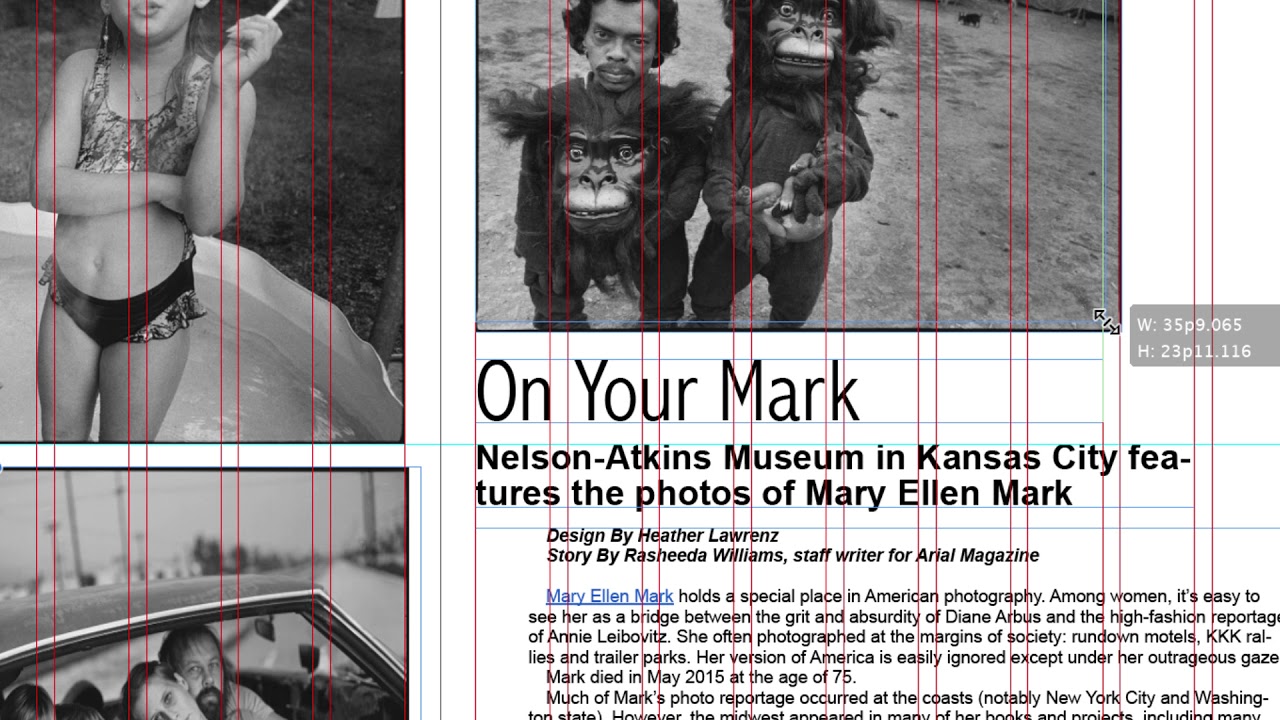 InDesign grids and guides