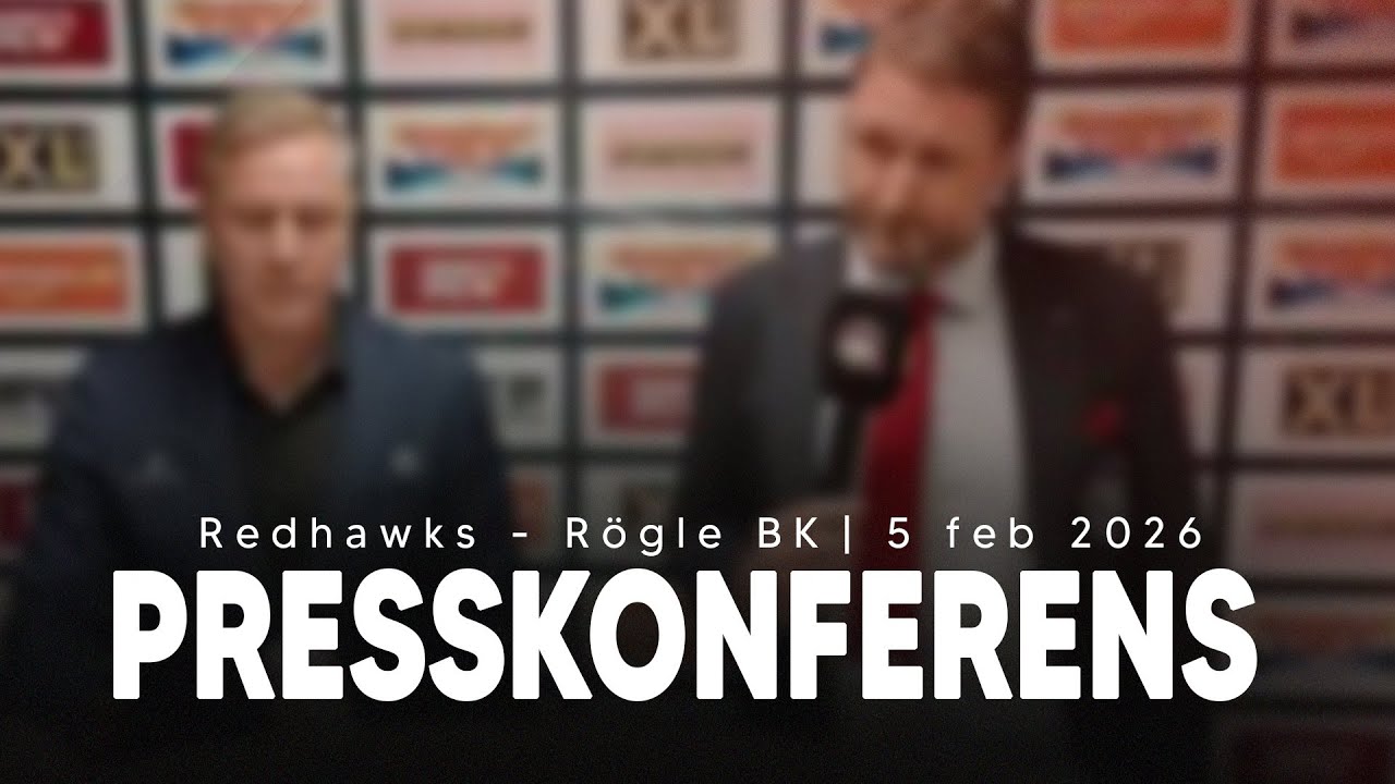 Presskonferens: Malm&ouml; Redhawks &ndash; R&ouml;gle BK &ndash; 5/2 -26