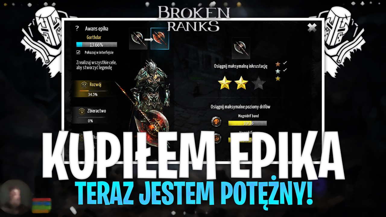 BROKEN RANKS - KUPIŁEM EPIKA! WZROST DMG! MOŻNA KLIKAĆ ULEPSZENIA! #brokenranks