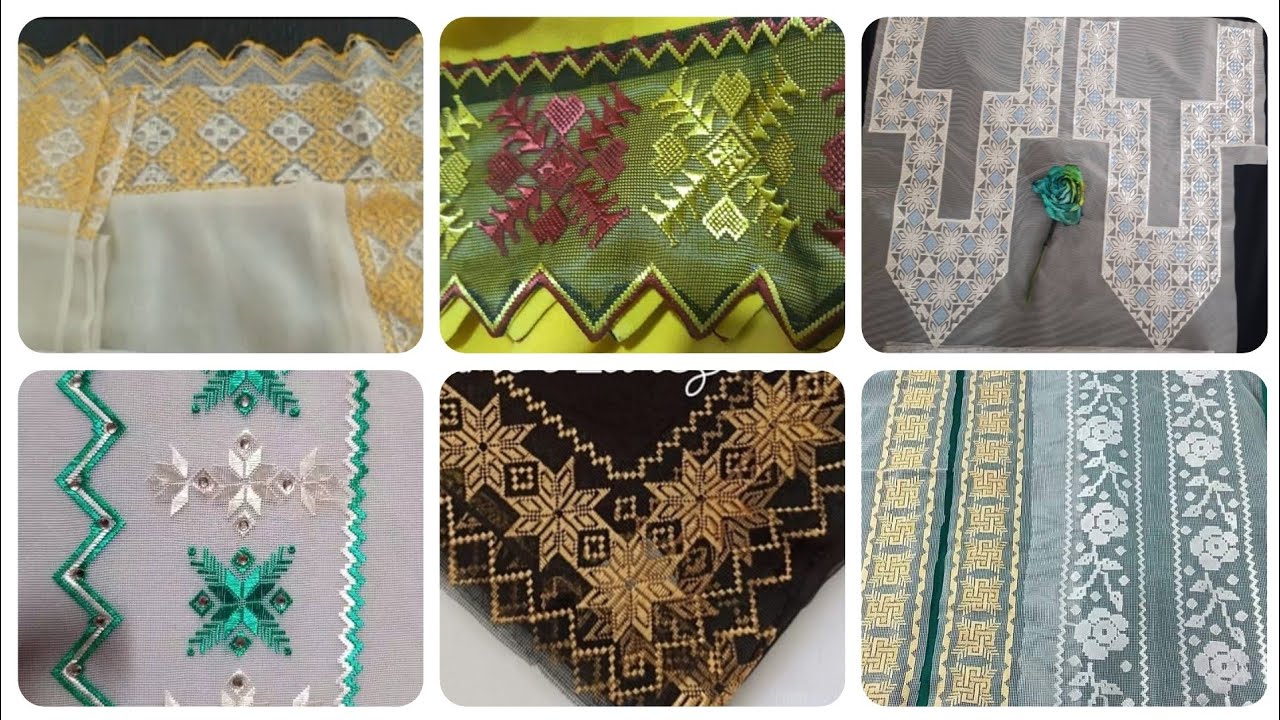 khaamak embroidered patterns | khaamak roye Jali | Afghani designs ♥ 👌