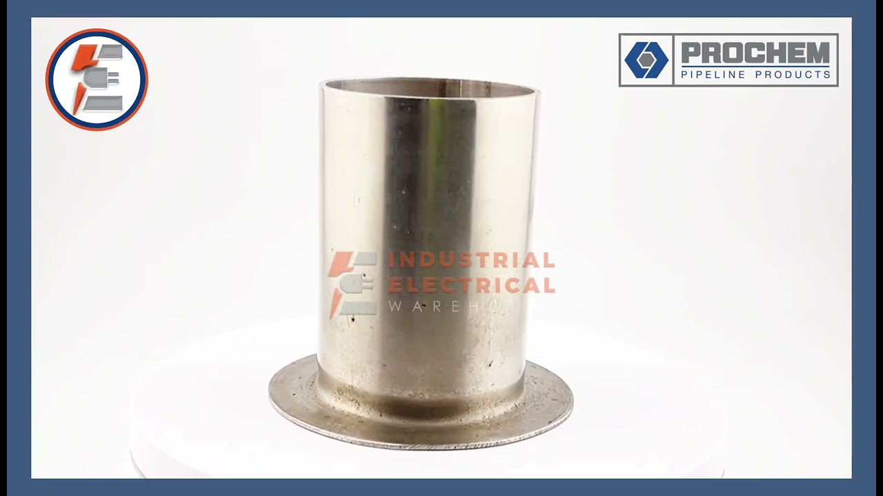 Prochem 14775 Stub End – 316 Stainless Steel Pipe Fitting | Silver Finish