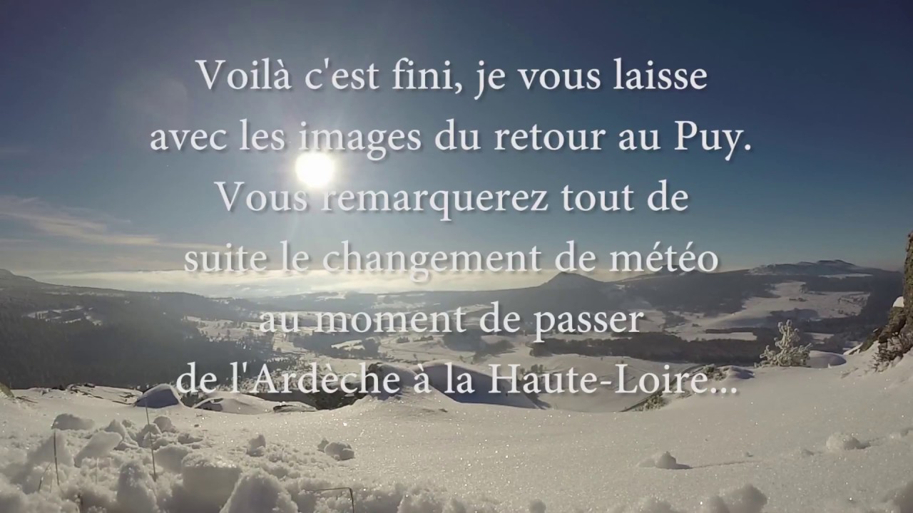 Mont Gerbier de Jonc enneigé (Privas - Le Puy)