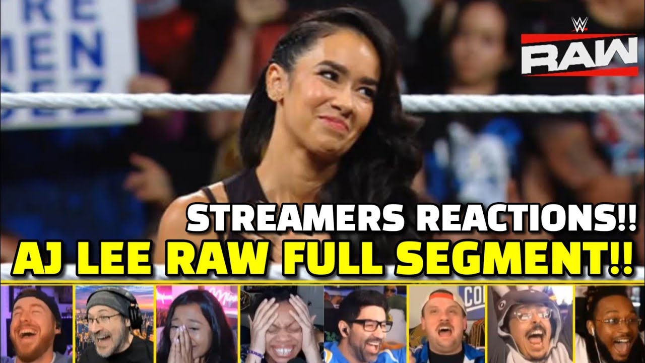 Aj Lee & CM Punk Match Set at Wrestleplooza Streamers Reactions Compilation | WWE RAW 8 Sep 2025