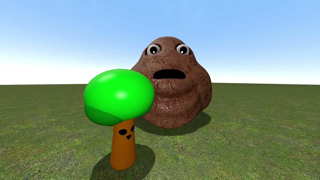 ALL NORMAL 3D POU BOU'S REVENGE Monsters VS FIRE Mr TREE SPRUNKI PHASE in BIG HOLE FAN in Garry's Mo