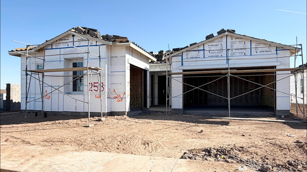 Video Tour - Trillium. 4 BEDS/ 3 BATHS/  2,647 sq ft - PRE DRY WALL - Phoenix - Arizona  - Lennar 