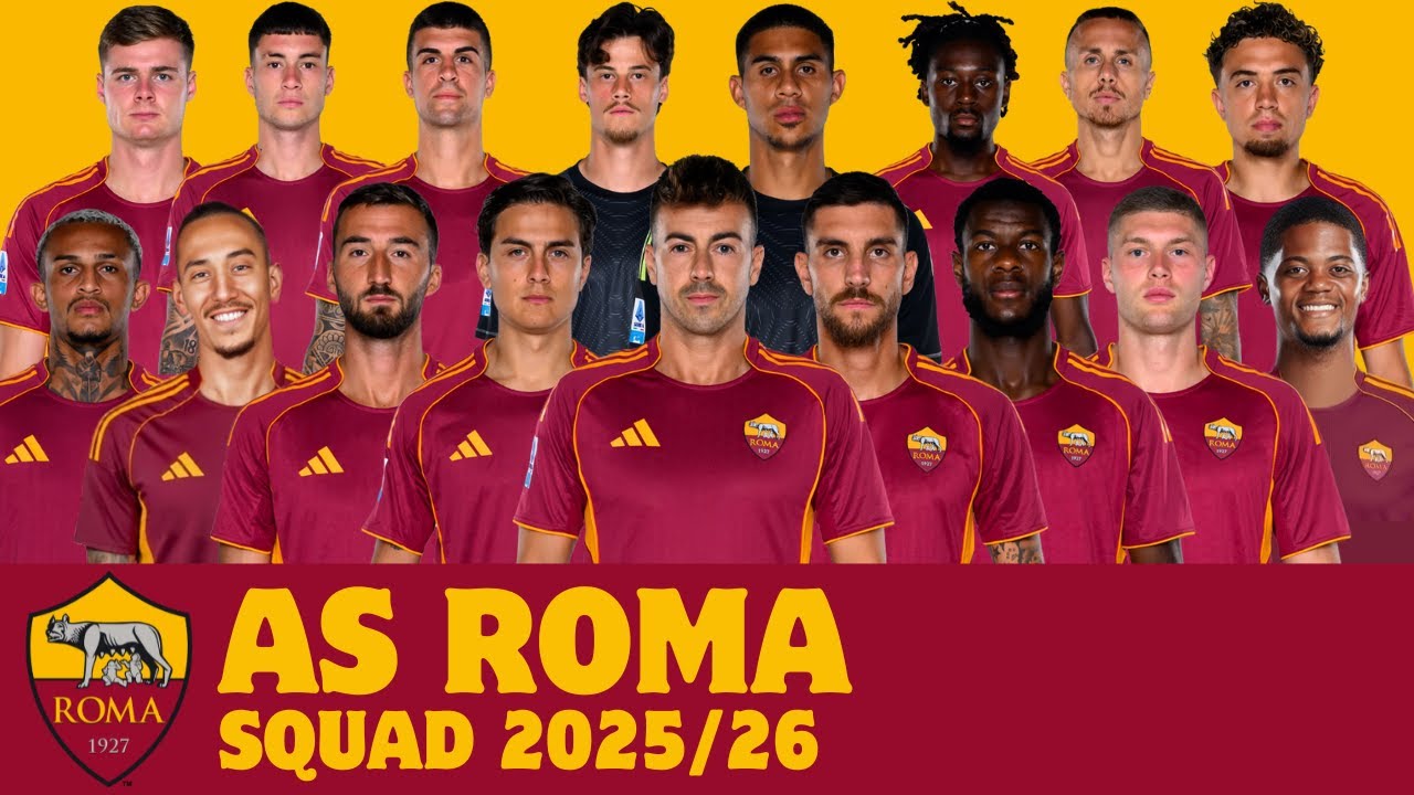AS Roma Full Squad For Season 2025/26 | Roma | FootWorld